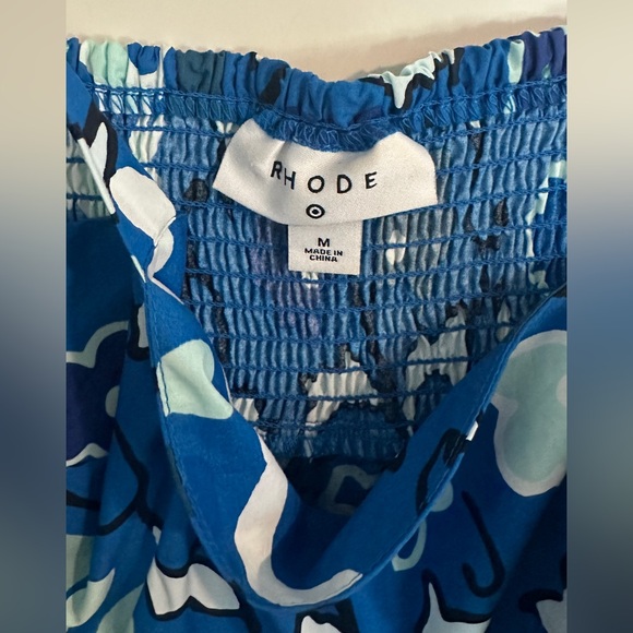 NWOT RHODE x Target Blue Zinnia Tiered Mini Dress - Picture 8 of 8